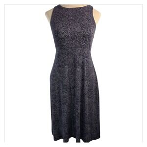 Athleta Women's High Neck A-Line Dress Blue Sleeveless‎ SZ Small Stretchy